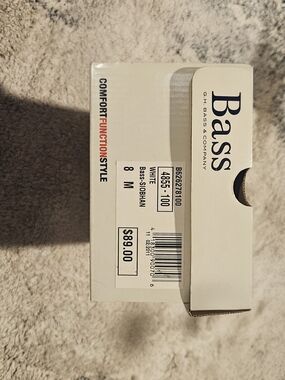 Bass White Siobhan Women's Shoes Box - Size 8M